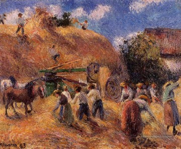 Camille Pissarro œuvres - la récolte 1883 Camille Pissarro